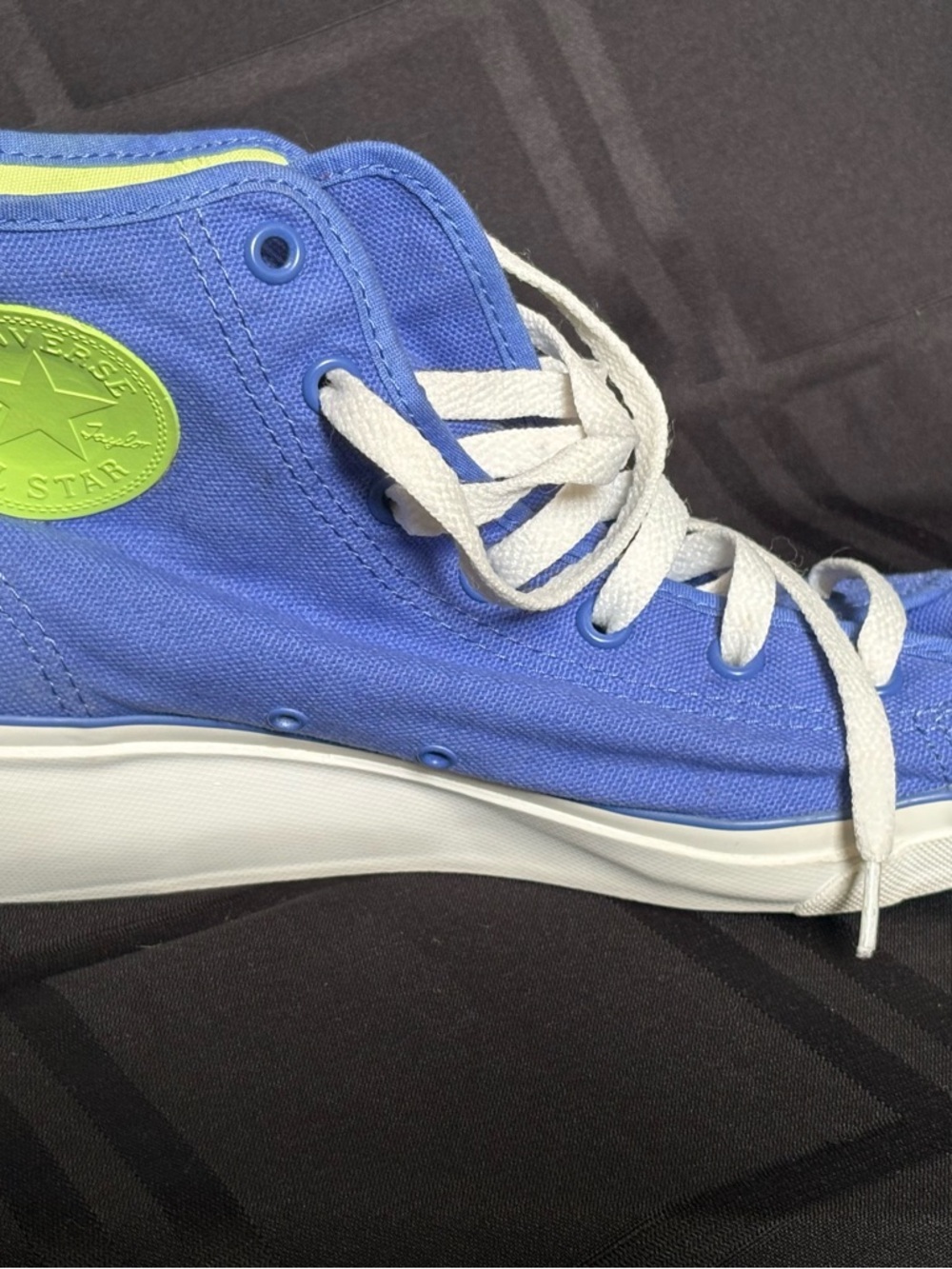 Converse Shoes Womens Sz:10 Blue All Star Hi Ness Cutout Wedge Sneakers High Top